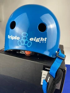 Triple Eight - Lil 8 Dual Certified Helmet with EPS Liner-Blue-YOUTH-NEW IN BOX - Picture 1 of 14