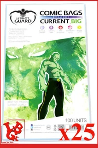 Pochettes Protection CURRENT BIG Size REFERMABLES x 25 comics VO 178 X 268 mm BD - Imagen 1 de 2