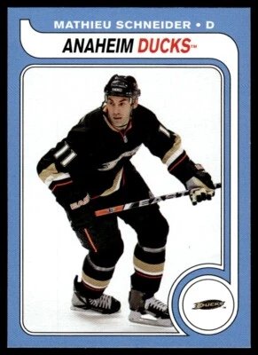 2008-09 O-Pee-Chee 1979-80 Retro Mathieu Schneider Anaheim Ducks #113 R43 - Image 1 of 2