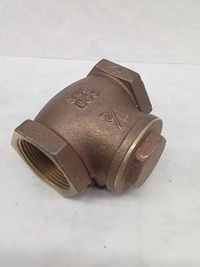 1-1/2" NPT Bronze Check Valve 200 WOG Lead Free Crane --Dd66 mm Yy - Picture 1 of 5