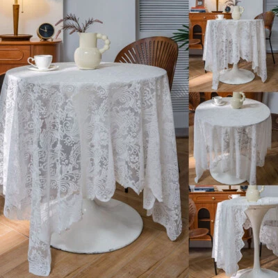 Tablecloth Rectangle Kitchen Table Cloth Cover Wedding Party Dinner Desk Decor - Image 1 of 4