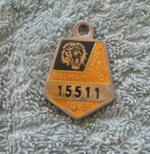 1980 - 1981  BALMAIN  TIGERS  RUGBY  LEAGUE  CLUB  MEMBER  BADGE #15511 - Bild 1 von 2