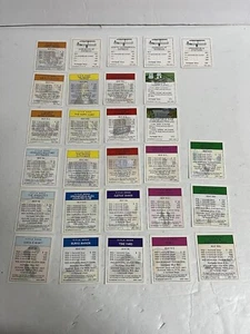 VTG The Simpsons 2001 Monopoly Board Game Replacement Pieces 28 Title Deed Cards - Picture 1 of 14