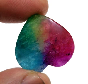 Impresionante arco iris solar cuarzo 49,55 crt corazón cabujón piedra preciosa bastante suelta - Imagen 1 de 5
