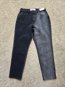 Hollister curvy high rise mom jeans two tone gray size 5R/27 - Picture 1 of 11