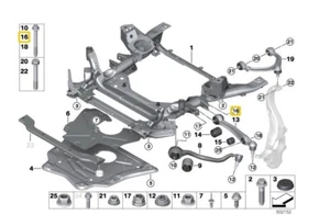Genuine BMW Control Arm Bolt Hexagon Screw w/ Flange (2007-2023) OE 07129908011 - Picture 1 of 3