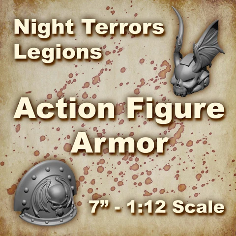 Night Lord Chaos Space Marine Legion Armor 1:12 McFarlane 40K Compatible Terrors Cover
