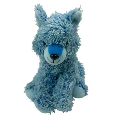Blue Shaggy Fox Plush Furry Forest Wildlife Woodland Bear Factory Stuffed Animal - Image 1 of 4