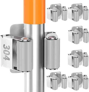 6 Pack Broom HolderHeavy Duty Wall Mount Stainless Steel Mop Hanger FREESHIP - Picture 1 of 4