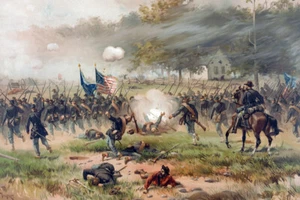 Battle of Antietam by Thure de Thulstrup Americana Giclee Art Print Ships Free - Picture 1 of 3
