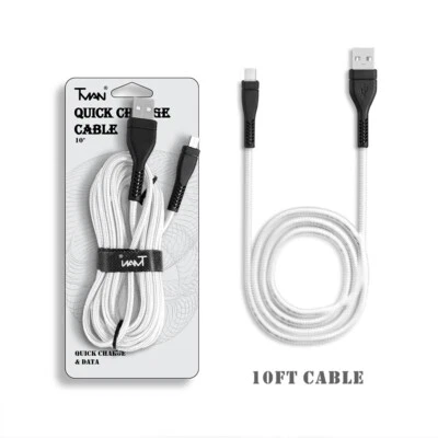10ft Fast USB Cord for Verizon Jetpack 4G LTE Mobile Hotspot MiFi 6620 6620L - Image 1 of 3