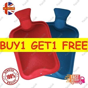 Hot Water Bottle Natural Rubber Capacity 1 Litre Winter Heat therapy Pain Relief