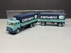 Mercedes MB 2232 maleta camión tren de carga Emmerich Convent remolque Wiking H0 1:87 - Imagen 1 de 12