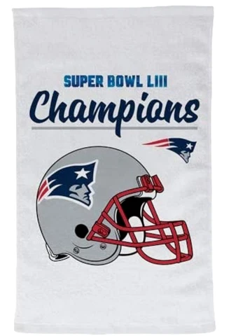 New England Patriots NFL Super Bowl LIII (53) Champions 16" x 25" Rally Towel Cover