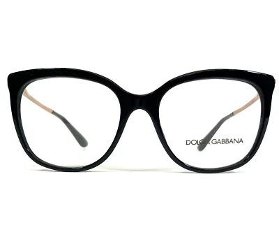 Monturas de gafas Dolce & Gabbana DG3259 501 negro dorado cuadrado 56-17-140 Foto 1 de 4
