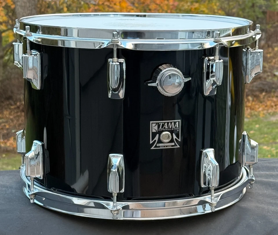 Tambor Vintage TAMA 14" X 10" Imperialstar Tom Jet Negro Foto 1 de 4