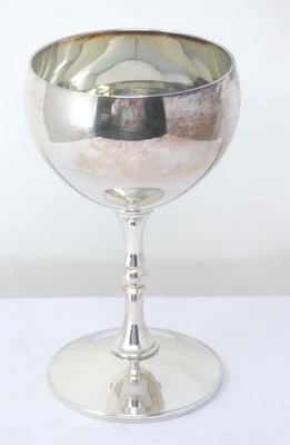 Goblet Silver Plated Stemmed Cup Mid Century Jonelle  Spain - Image 1 of 4