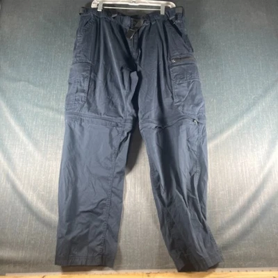 BC Clothing Men's Convertible Cargo Size XL X 30 Blue Stretch Pants Cotton Blend - Image 1 of 4