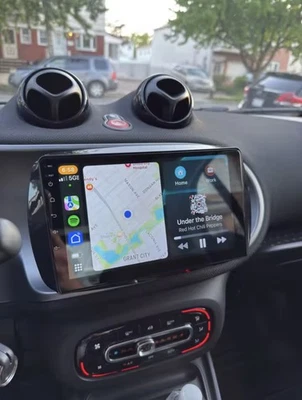 Autoradio 9" Android 13 CarPlay GPS Plug&Play Smart 453 Fortwo/Forfour 4/64gb - Immagine 1 di 4