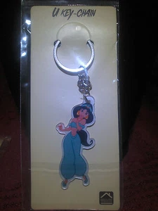  DISNEY JASMINE ON U KEY-CHAIN WITH 1" RING & CHAIN SINGLE SIDED KEYCHAIN - Picture 1 of 1
