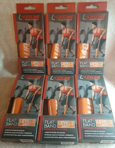 Menge 6 Rettungsleine Flachband, Level 2 Licht, Gummi Widerstandswerkzeug Neu im Karton - Bild 1 von 3