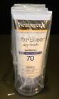 (3) Tubes Neutrogena Ultra Sheer Dry-Touch SPF 70 Sunscreen Lotion, 3 fl. oz NEW