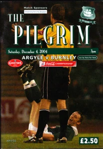 2004/05 PLYMOUTH ARGYLE V BURNLEY 04-12-2004 CHAMPIONSHIP - Imagen 1 de 1