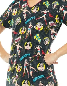 Scrubs Tooniforms V-neck Top In Justice And Truth 6802C DMJA Size 3XL - Picture 1 of 1