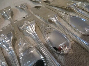 6 Fischbesteck Metall versilbert Ercuis Dubarry Rocaille 24p - Bild 1 von 11