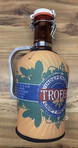TROEGS Independent Brewing Co. 2L Brown Glass Growler Bottle w/ Kooozie (empty) - Picture 1 of 4