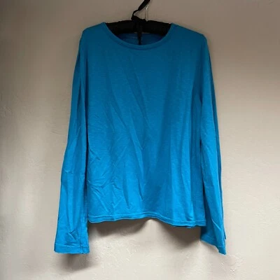 Sudadera para mujer Fresh Produce manga campana Seaport Ana espalda dividida azul mediana Foto 1 de 4