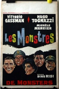 LES MONSTRES, DINO RISI, VITTORIO GASSMAN, UGO TOGNAZZI, , poster - Photo 1/1