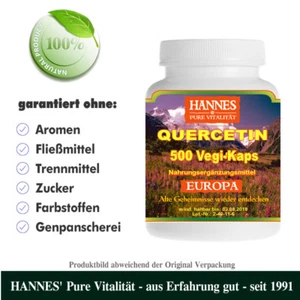 Quercetina 500 Cápsulas Vegi - Mejor Calidad HANNES - Imagen 1 de 1