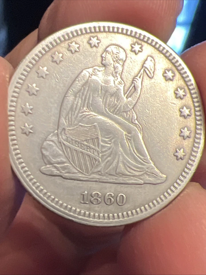 1860 Seated Liberty Quarter Uncirculated  - Image 1 of 4