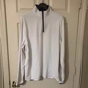 Greyson Pullover Mens White 1/4 Zip N. O. Pelicans Logo Jacket Stretch Polyamide - Bild 1 von 11