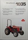 Original Massey Ferguson MF 1035 Compact Tractor Single Sheet Brochure/Datasheet