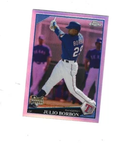 2009 Topps Update Chrome Rookie Refractors #CHR36 Julio Borbon TEXAS RANGERS - Picture 1 of 2