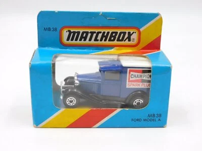 Matchbox Superfast Ford Model a Champion Macau 80s MB-38 IN Blue Box - Image 1 of 3