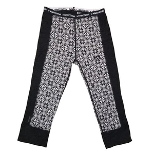 Kari Rose Merino Wool Rose Capri Black Sz Small - Picture 1 of 5