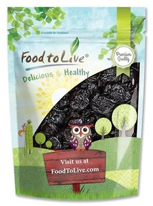 Pitted Prunes, 2 Pounds Non-GMO Verified, Whole Dried Plums, Unsulfured - Picture 1 of 1