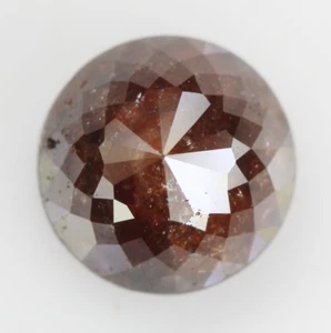 2.82 Ct Natural Loose Brown Color Round Rose Cut Beautiful Engagement Diamond - Picture 1 of 13