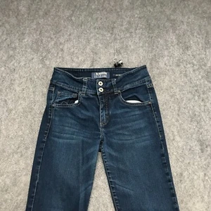 Americanno Jeans Girls Size 27** Blue Arizona Straight Denim 2 Button Closure - Picture 1 of 12