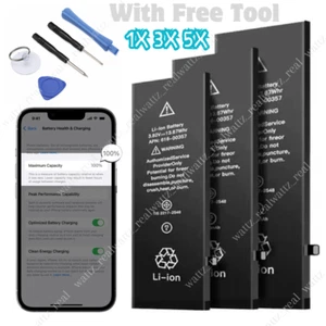 100% Battery Replacement For iPhone 11 12 13 14 Pro Max XS 8 6 Lot Adhesive Tool - Picture 1 of 35