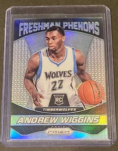 2014-15 PRIZM BASKETBALL ANDREWW WIGGINS SILVER FRESHMAN PHENOMS RC🔥🔥 - Picture 1 of 3