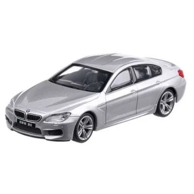 CMC TOY 1:43 BMW M6 Gran Coupe Silver F06 6 Series 2015 Pull Back Action Toy Car - Image 1 of 4