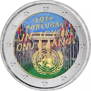 2 Euro Portugal 2020 - UNO - coloriert Farbe color farbig - Bild 1 von 1