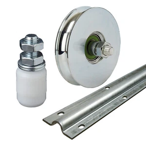 Sliding Gate Automation Components - Ground Track Wheels Nylon Roller System - Picture 1 of 34