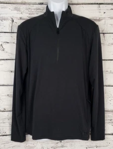 Ogio Shirt Men's 1/4 Zip Pullover Long Sleeve Black Size Medium (M) - Picture 1 of 5