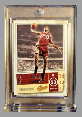 2004-05 Fleer Authentix LEBRON JAMES NBA 2ND YEAR CARD #49 Cleveland Cavaliers - Image 1 of 4