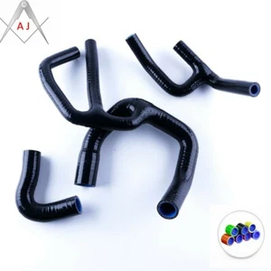 Black For Austin Rover Mini Cooper S/SPI 1275 1.3L 1999 Silicone Radiator Hoses - Picture 1 of 3